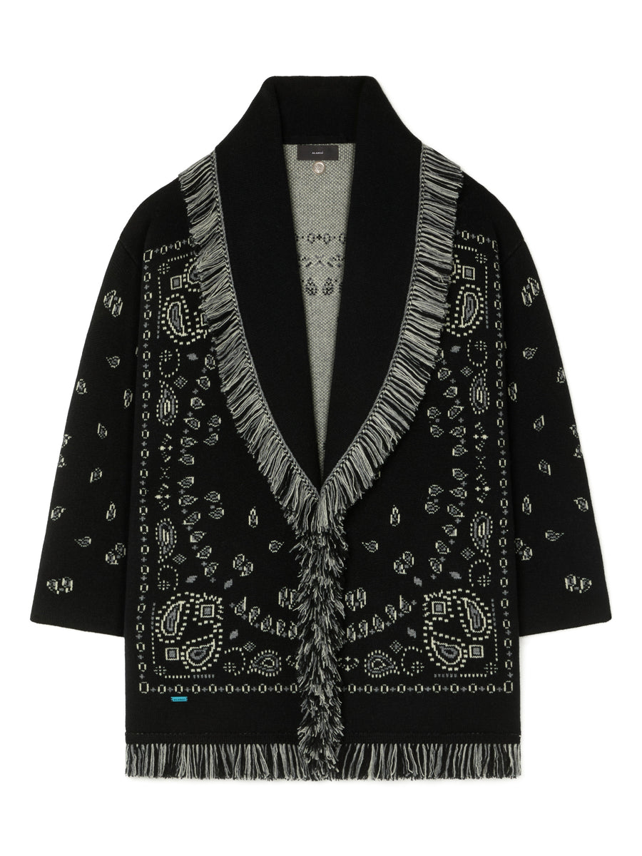 Bandana Jacquard Cardigan