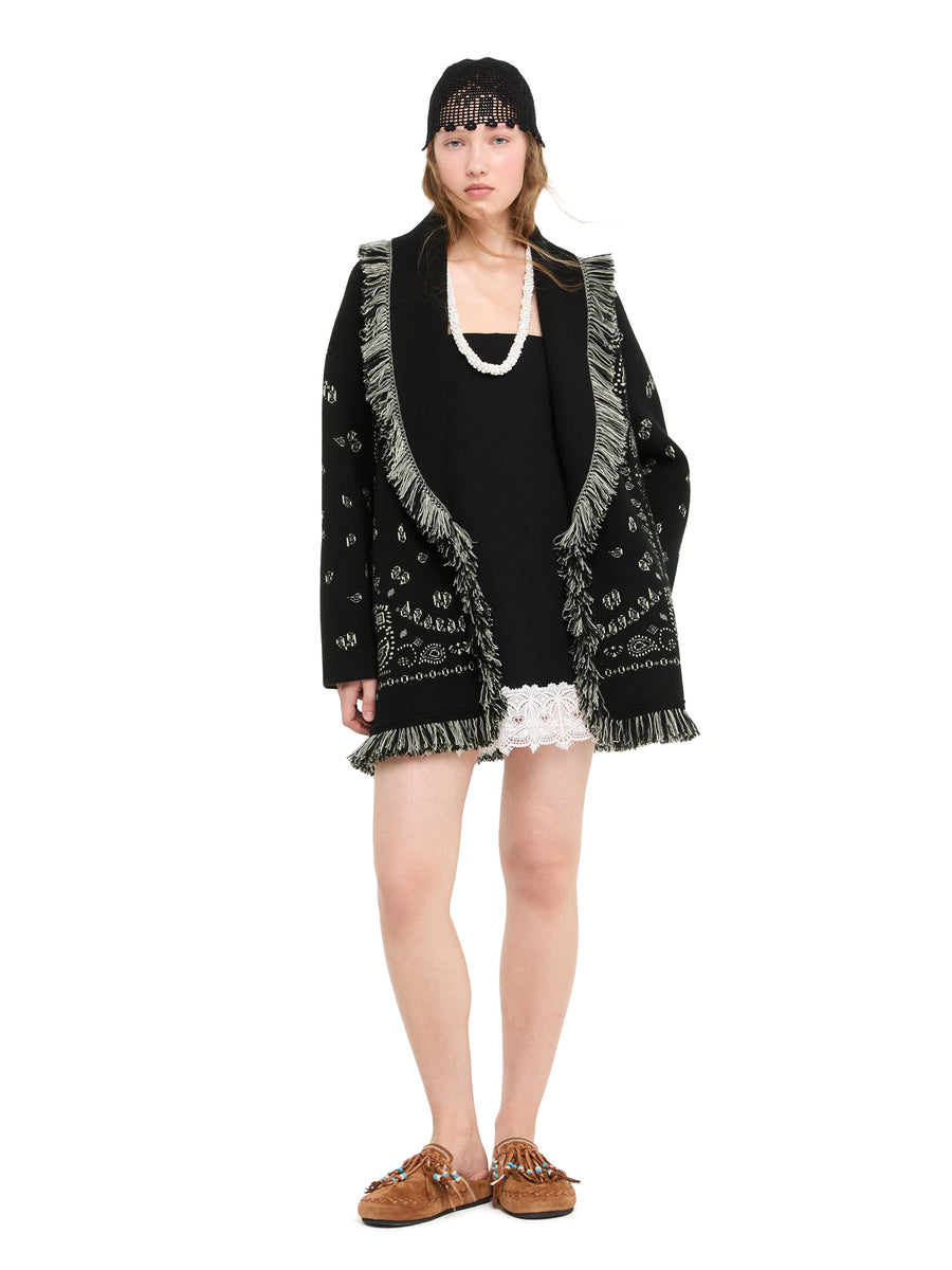 Bandana Jacquard Cardigan