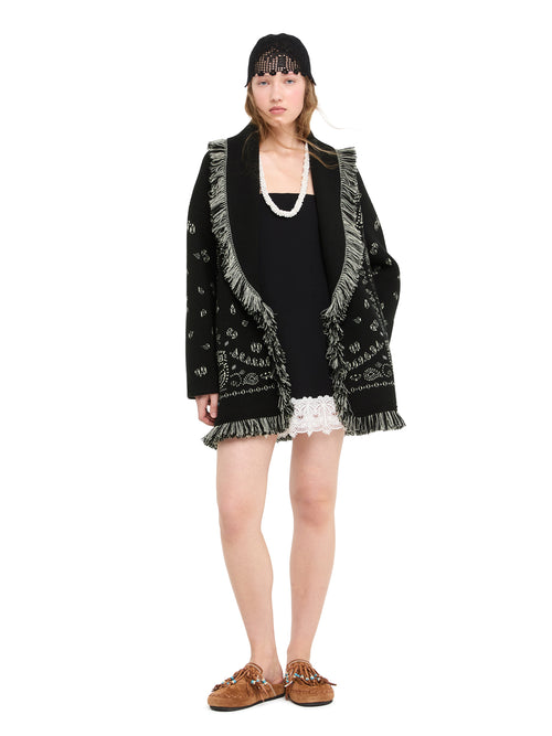 Bandana Jacquard Cardigan