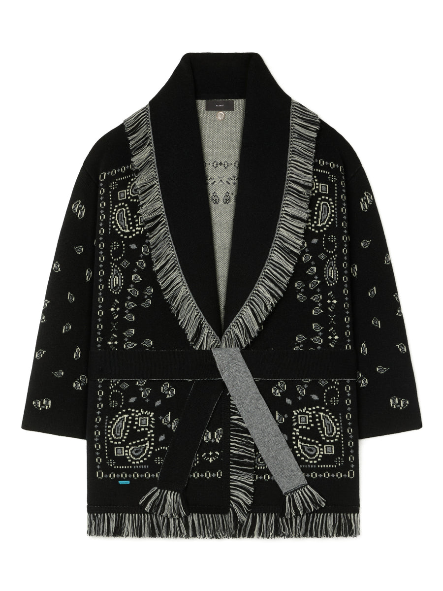 Bandana Jacquard Cardigan
