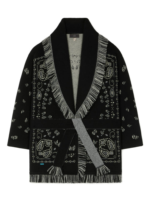 Bandana Jacquard Cardigan