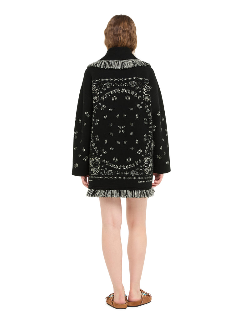 Bandana Jacquard Cardigan