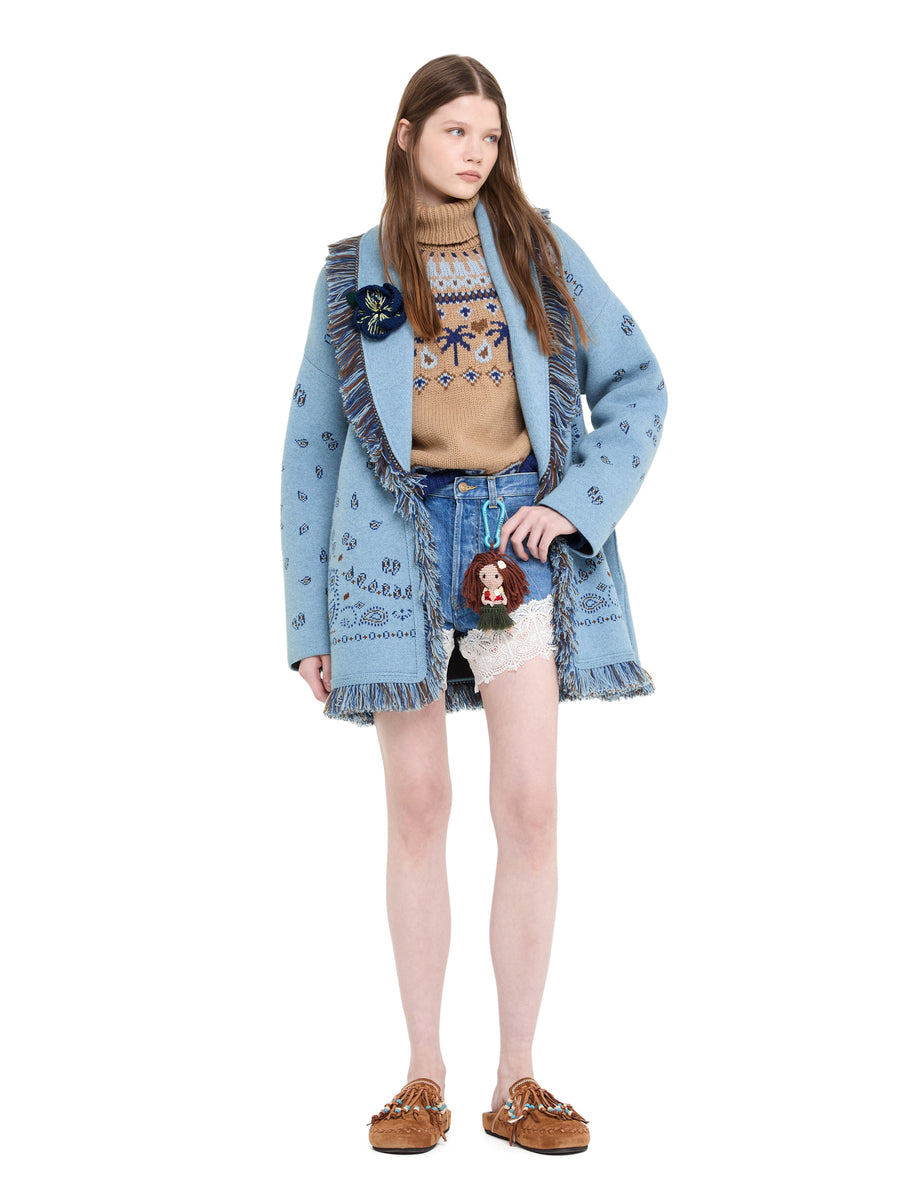 Bandana Jacquard Cardigan