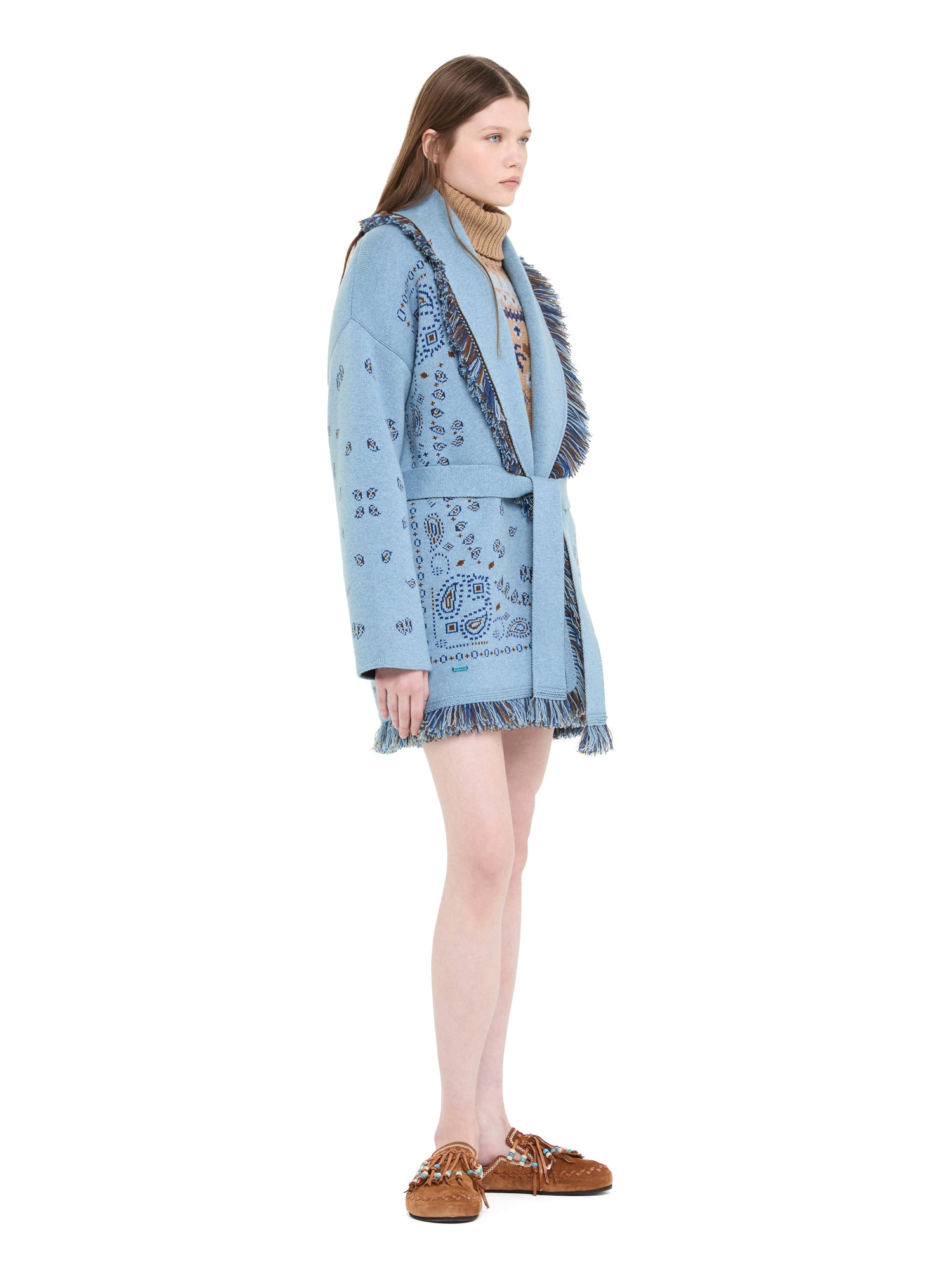 Bandana Jacquard Cardigan