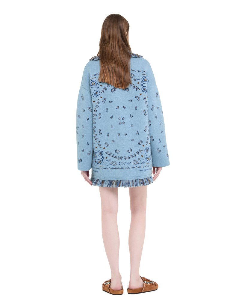 Bandana Jacquard Cardigan