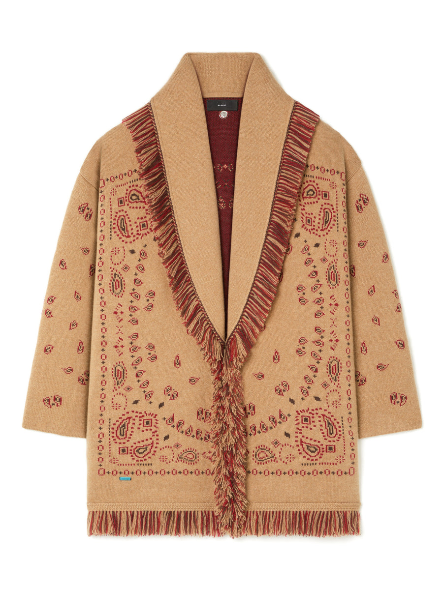 Bandana Jacquard Cardigan