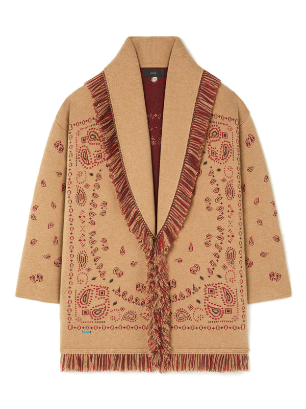 Alanui-The Cardigan-Woman-Camel/Multicolor-LWHB064E26KNI002