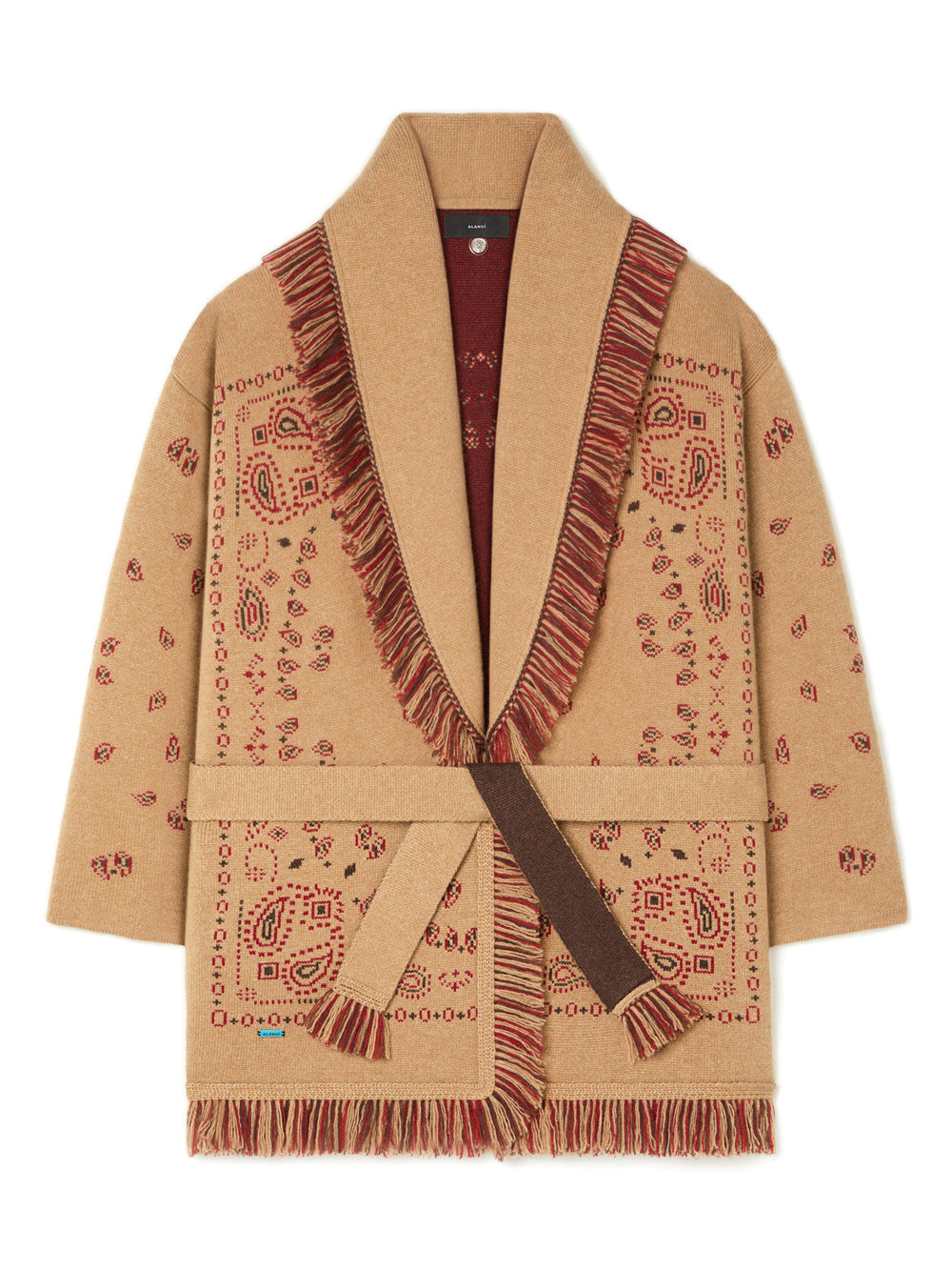 Alanui-The Cardigan-Woman-Camel/Multicolor-LWHB064E26KNI002-5