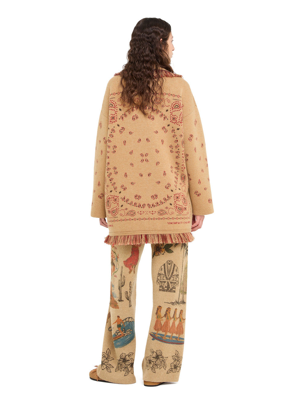 Alanui-The Cardigan-Woman-Camel/Multicolor-LWHB064E26KNI002-7