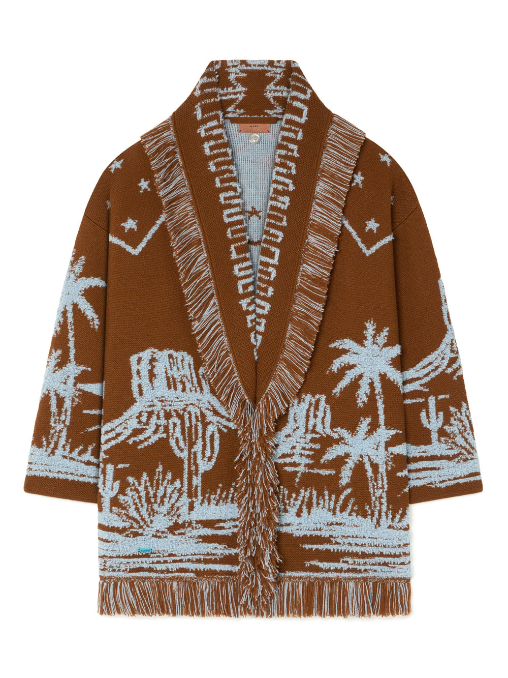 Alanui-The Cardigan-Woman-Tabacco/Onda-LWHB064E26KNI005