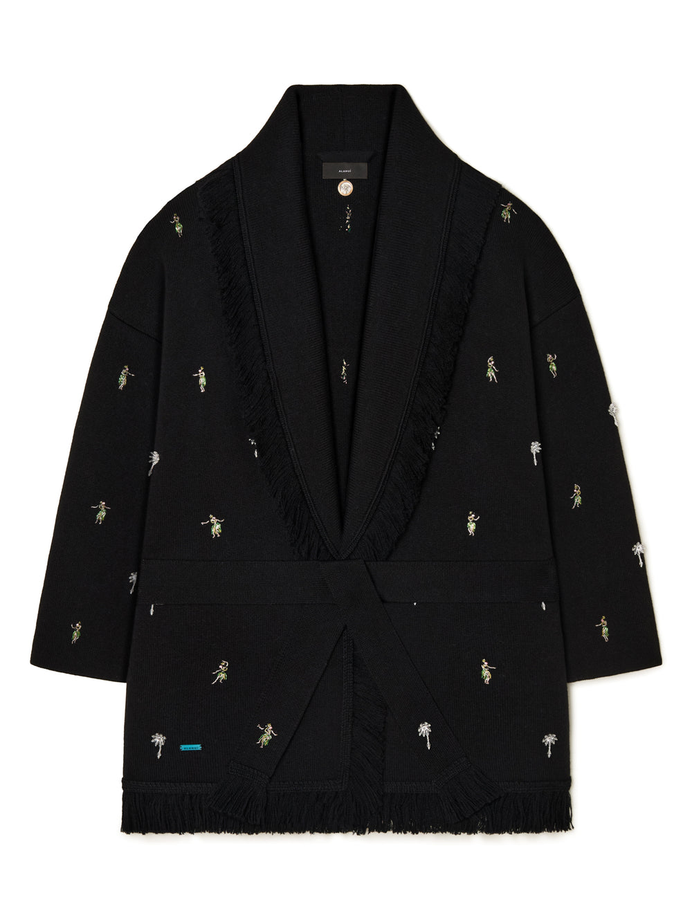 Alanui-The Cardigan-Woman-Black/Multicolor-LWHB064E26KNI008-5