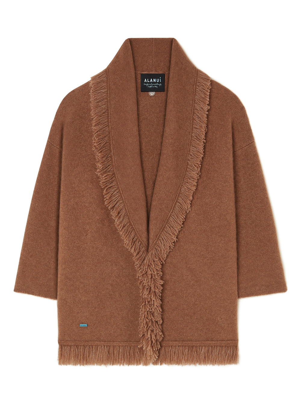 Alanui-The Cardigan-Woman-Luli Brown-LWHB064E26KNI009