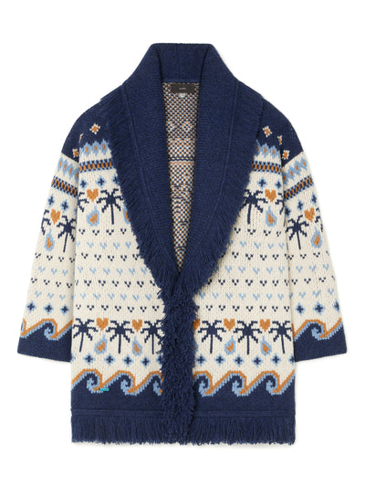 Alanui-The Cardigan-Woman-Chalk/Midnight Blue-LWHB064E26KNI015
