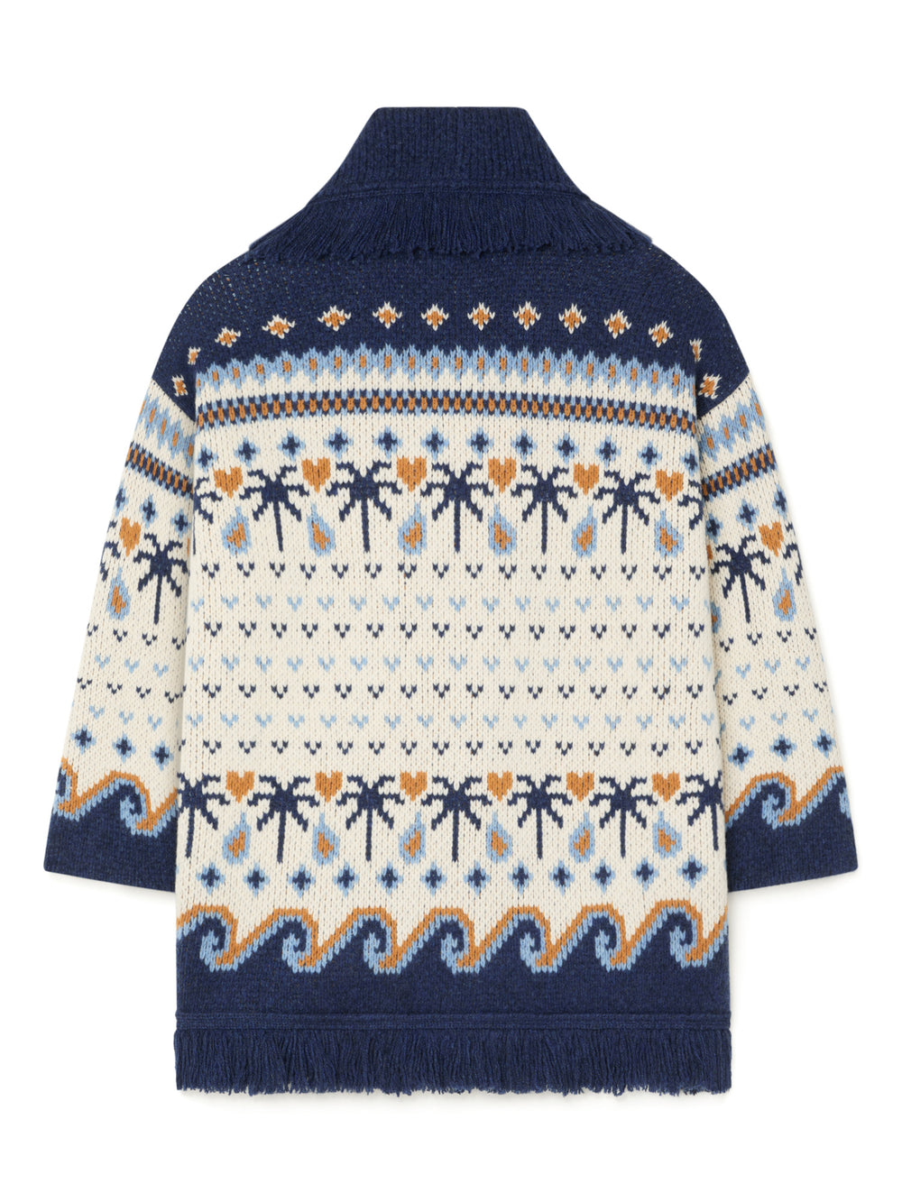 Alanui-The Cardigan-Woman-Chalk/Midnight Blue-LWHB064E26KNI015-3