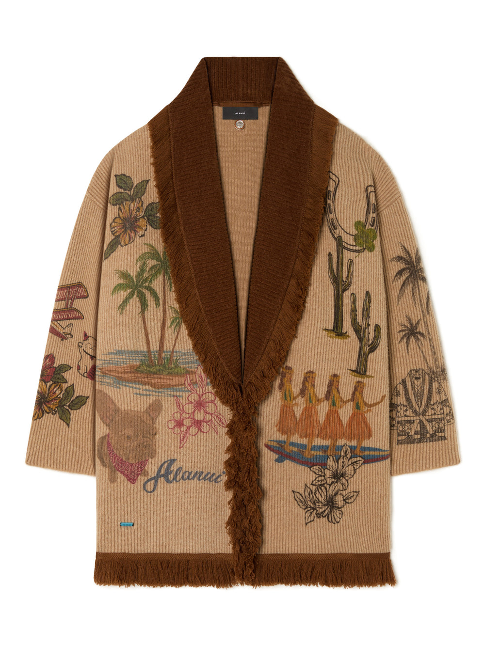 Alanui-The Cardigan-Woman-Camel/Tabacco-LWHB064E26KNI027-2