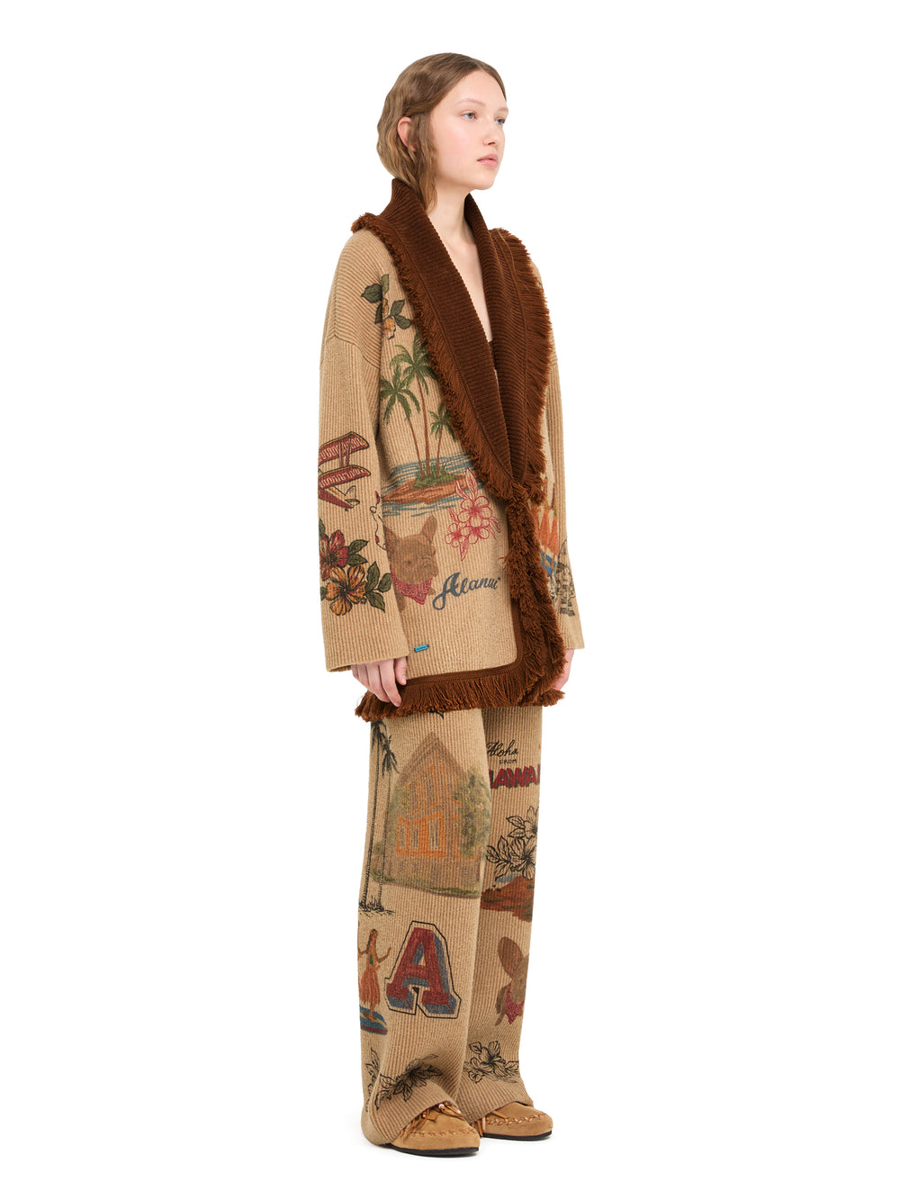 Alanui-The Cardigan-Woman-Camel/Tabacco-LWHB064E26KNI027-6