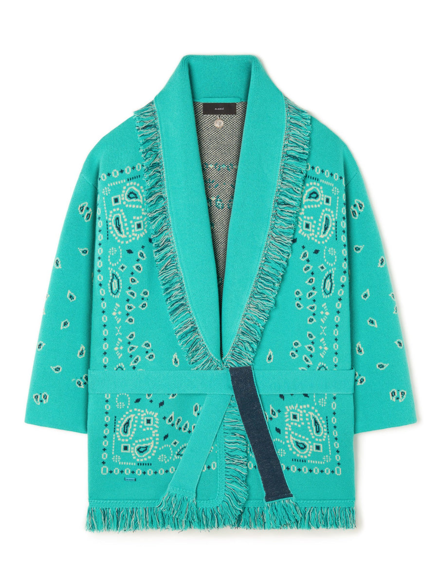 Bandana Jacquard Cardigan