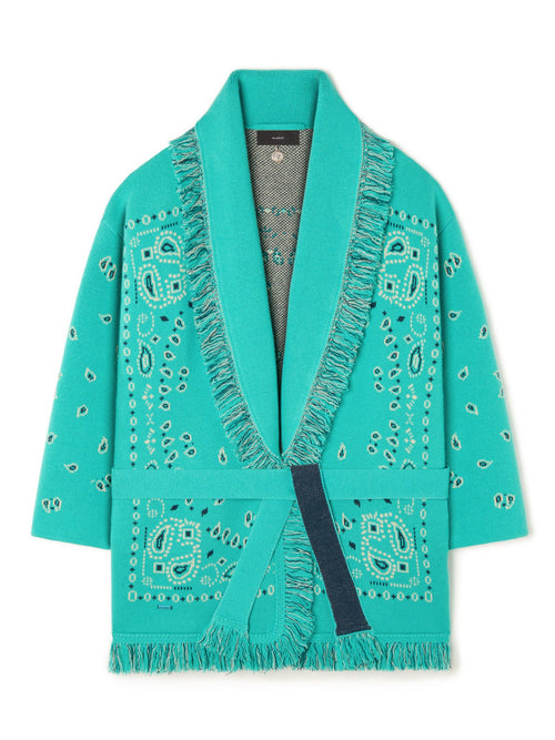 Bandana Jacquard Cardigan