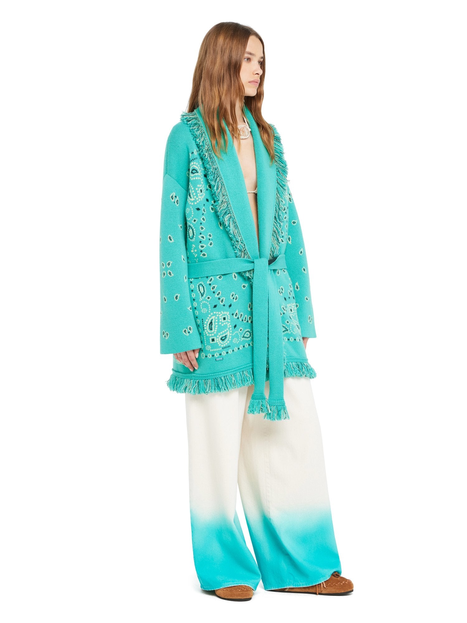 Bandana Jacquard Cardigan