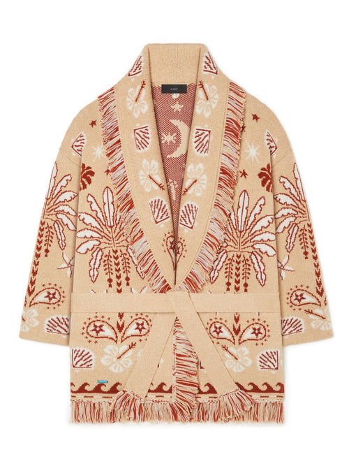 Alanui-The Cardigan-Woman-Pink Sand/Chalk-LWHB064R26 KNI003-5