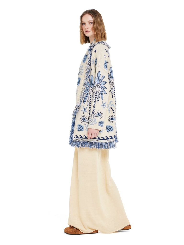 Alanui-The Cardigan-Woman-Chalk/Light Blue-LWHB064R26 KNI003-1