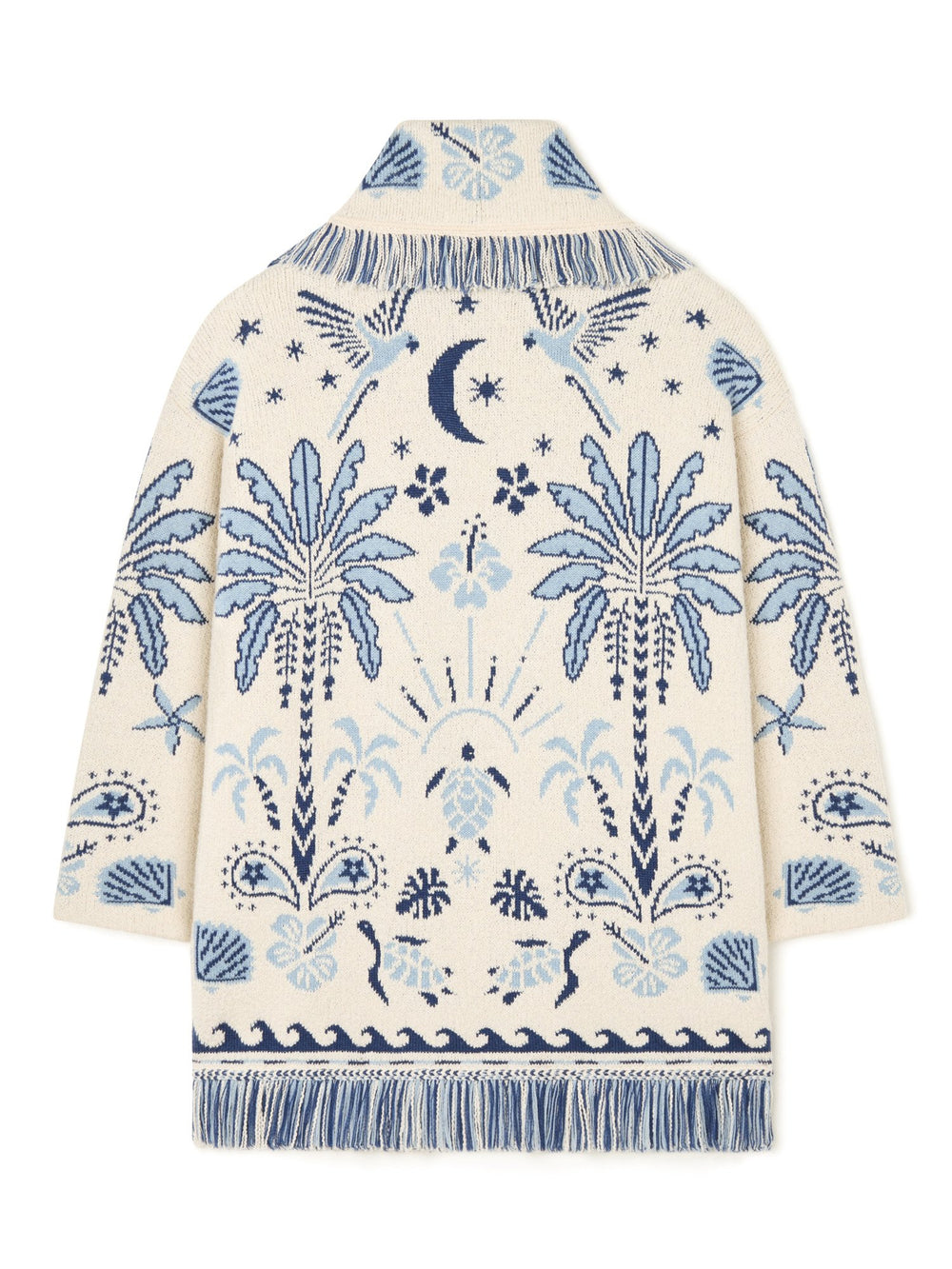 Alanui-The Cardigan-Woman-Chalk/Light Blue-LWHB064R26 KNI003-3