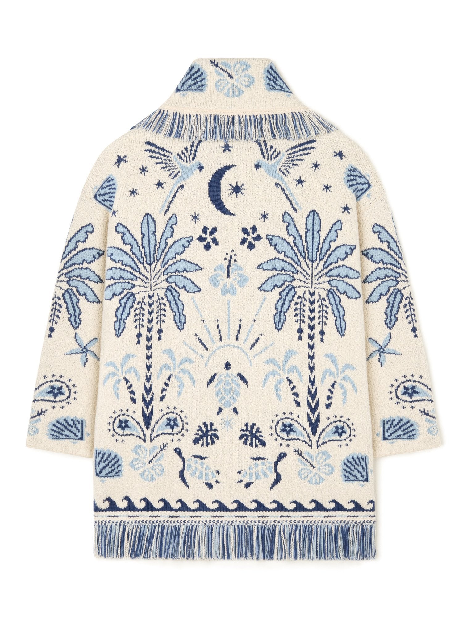 Alanui-The Cardigan-Woman-Chalk/Light Blue-LWHB064R26 KNI003-3