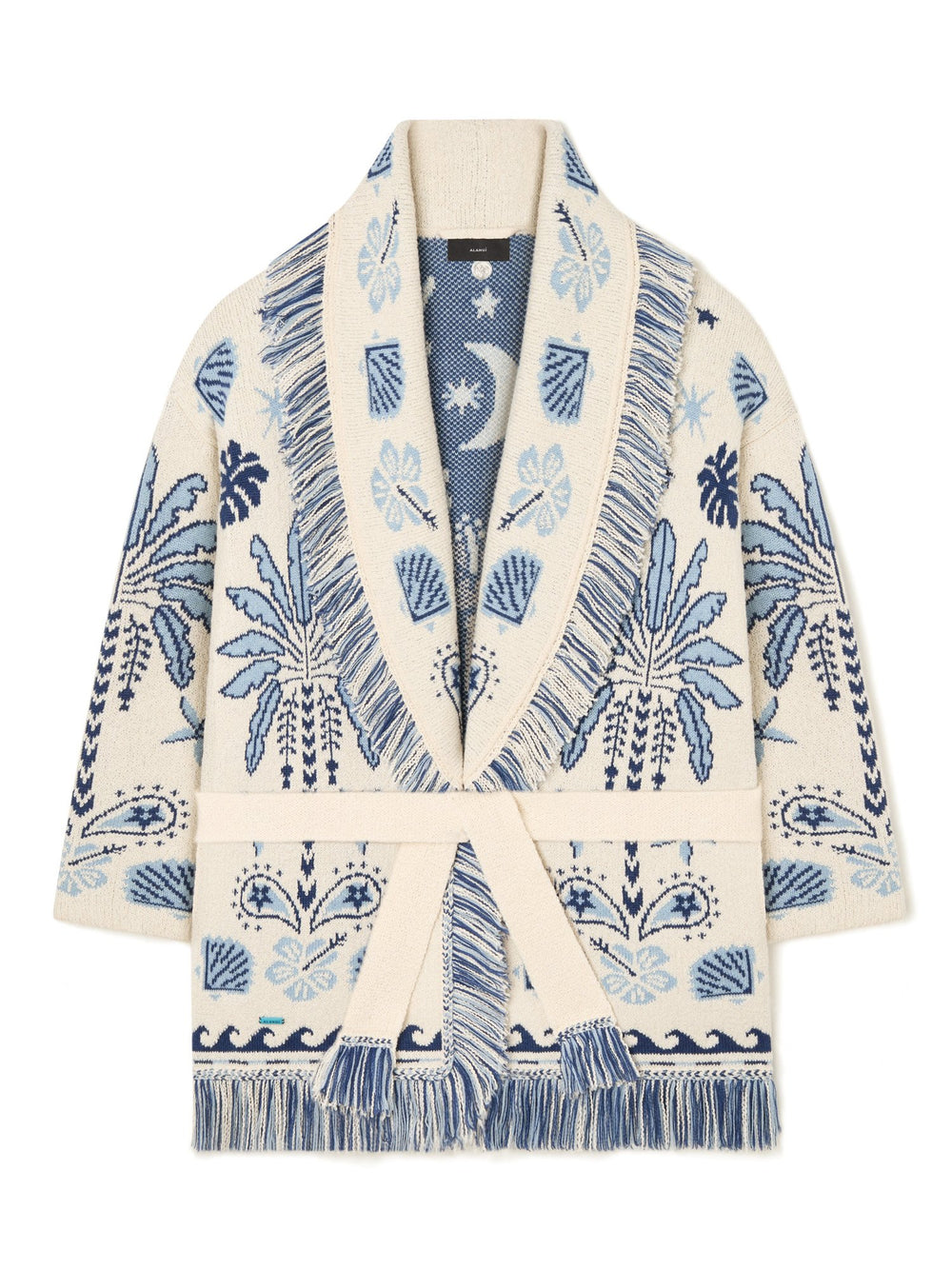 Alanui-The Cardigan-Woman-Chalk/Light Blue-LWHB064R26 KNI003-5