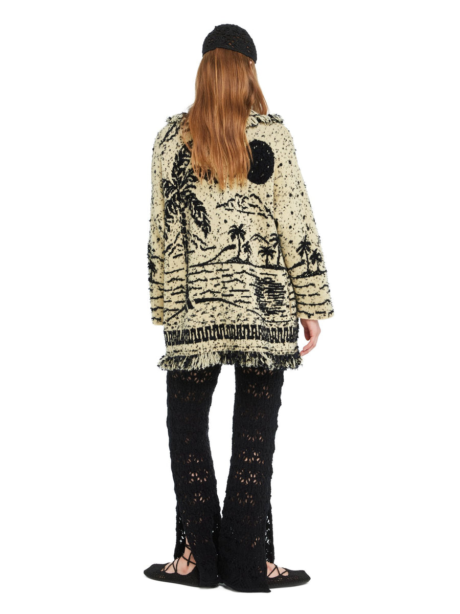 Alanui-The Cardigan-Woman-Sunlight/Deep Blue-LWHB064R26 KNI007-1