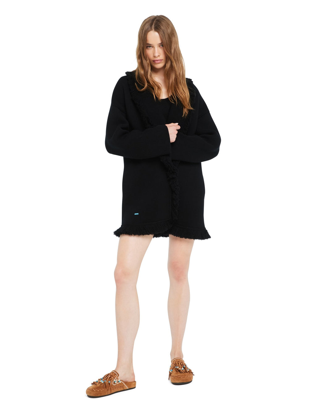 Alanui-The Cardigan-Woman-Black-LWHB064R26 KNI008-2