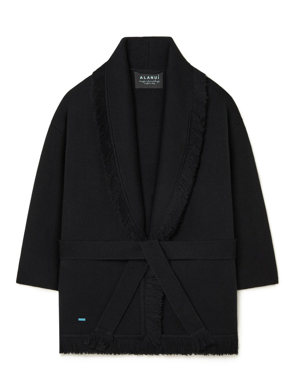 Alanui-The Cardigan-Woman-Black-LWHB064R26 KNI008-5