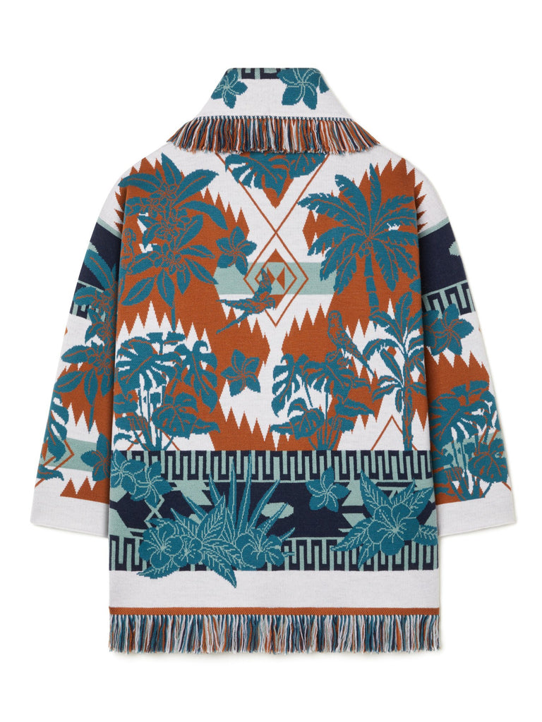 Alanui-The Cardigan-Woman-Red Earth/Teal-LWHB064R26 KNI009-3