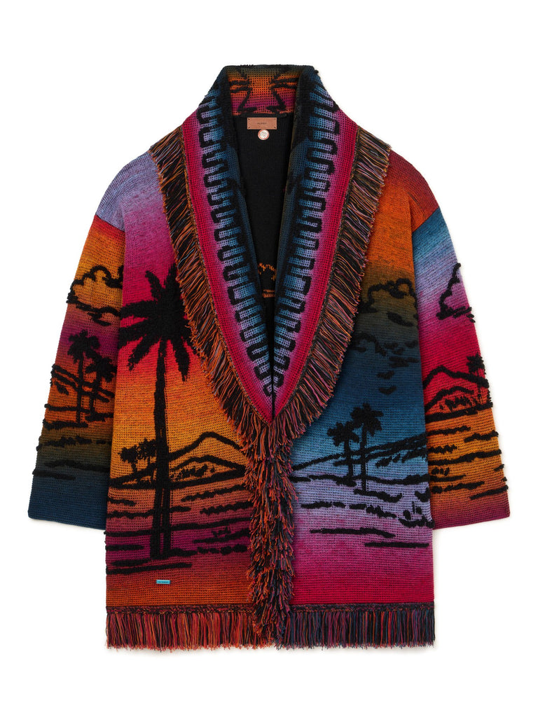 Alanui-The Cardigan-Woman-Black/Multicolor-LWHB064R26 KNI010-1