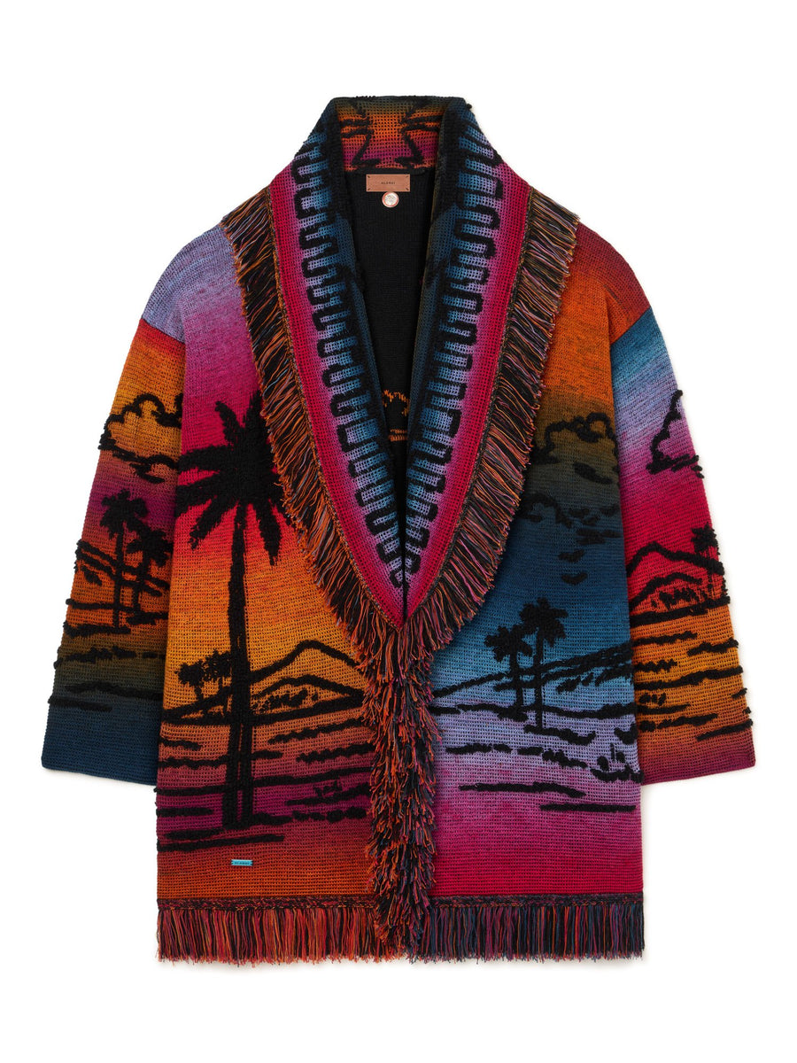 Alanui-The Cardigan-Woman-Black/Multicolor-LWHB064R26 KNI010-1