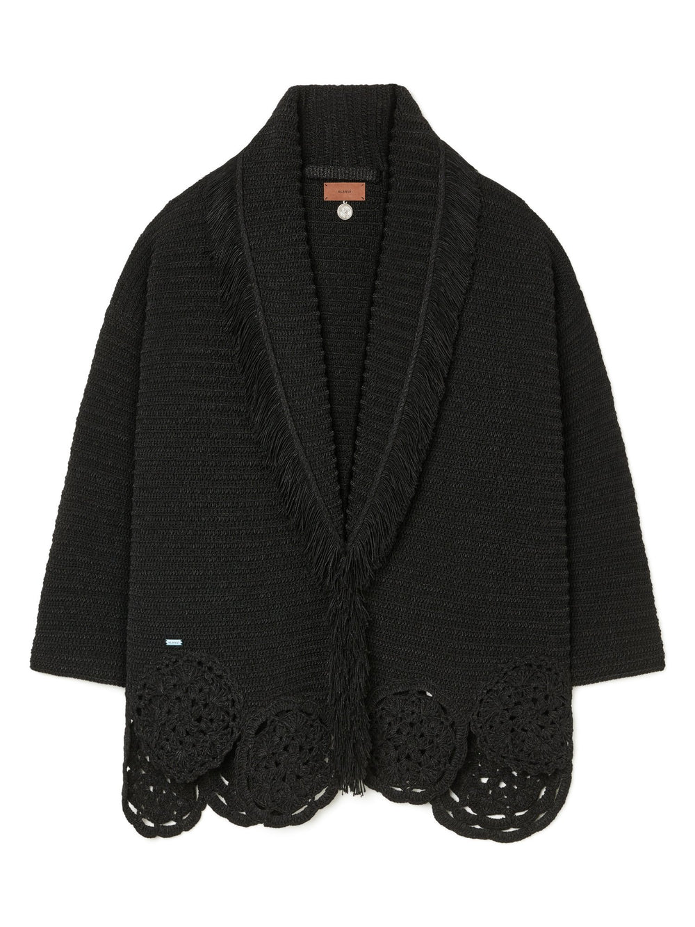 Alanui-The Cardigan-Woman-Black-LWHB064R26 KNI011