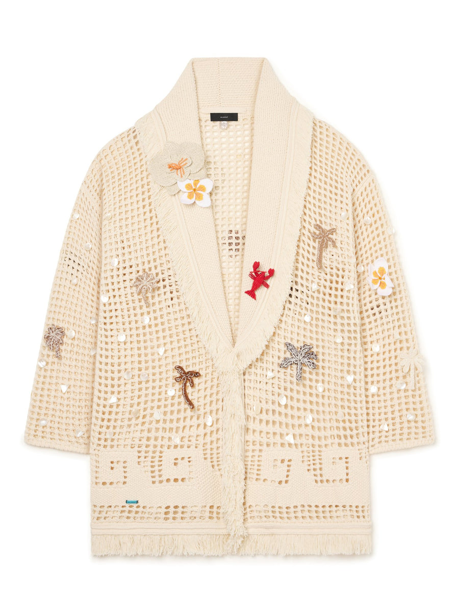 Alanui-The Cardigan-Woman-Sand-LWHB064R26 KNI013-2
