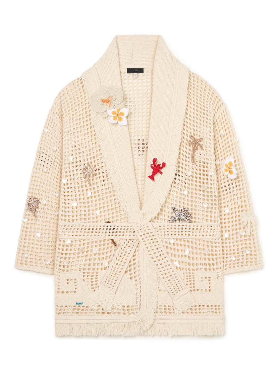 Alanui-The Cardigan-Woman-Sand-LWHB064R26 KNI013-5