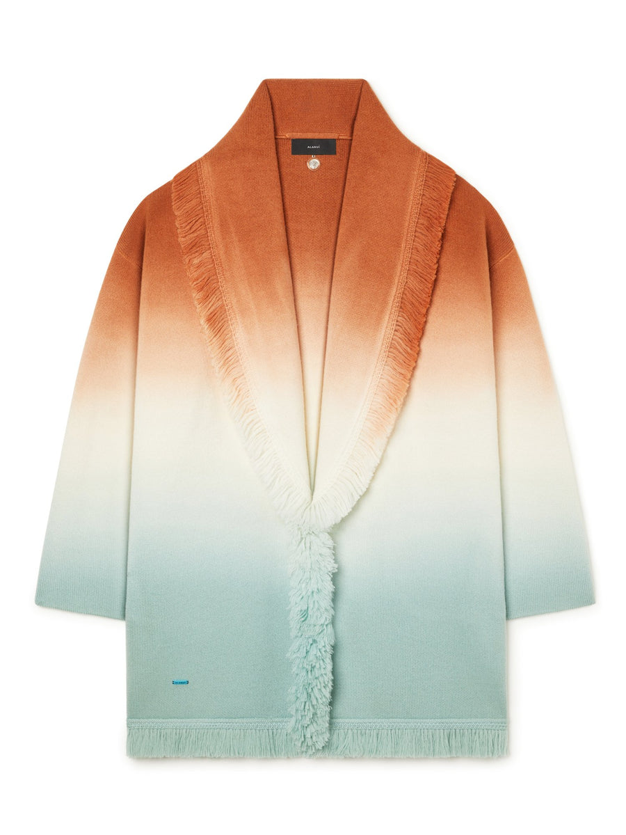 Alanui-The Cardigan-Woman-Red Earth/Acquamarine-LWHB064R26 KNI016-2