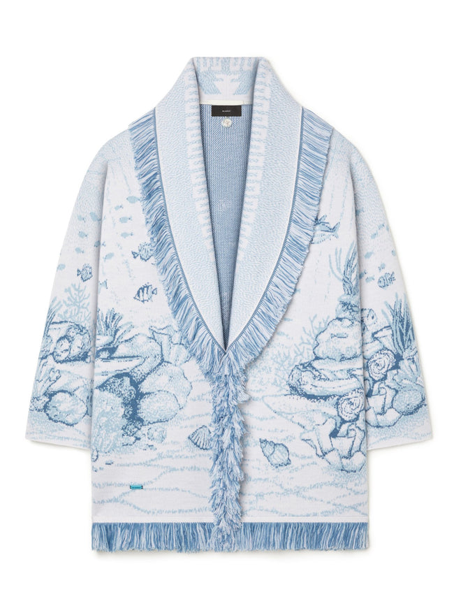 Alanui-The Cardigan-Woman-Chalk/Light Blue-LWHB064R26 KNI018