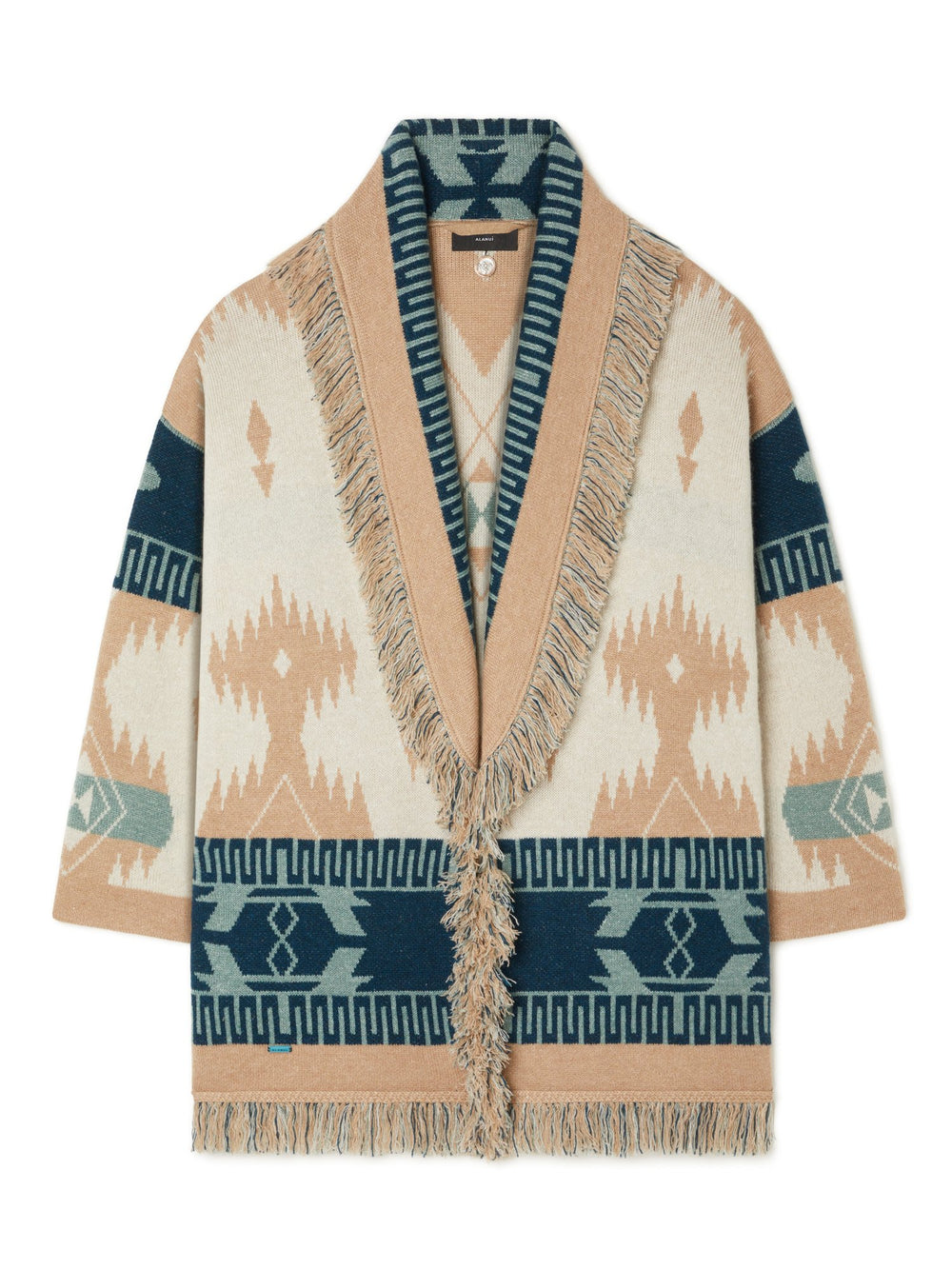 Alanui-The Cardigan-Woman-Chalk/Sand-LWHB064R26 KNI026