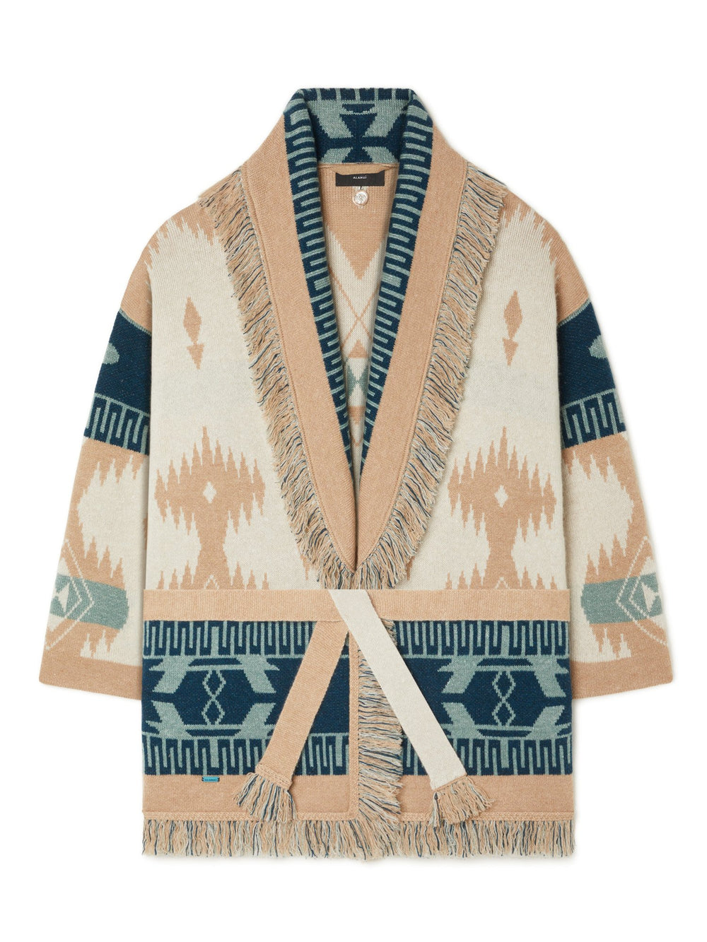Alanui-The Cardigan-Woman-Chalk/Sand-LWHB064R26 KNI026-5