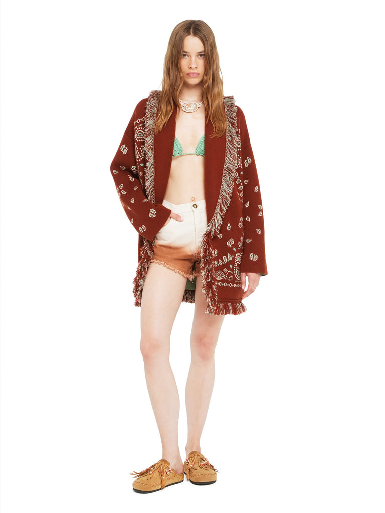 Bandana Jacquard Cardigan