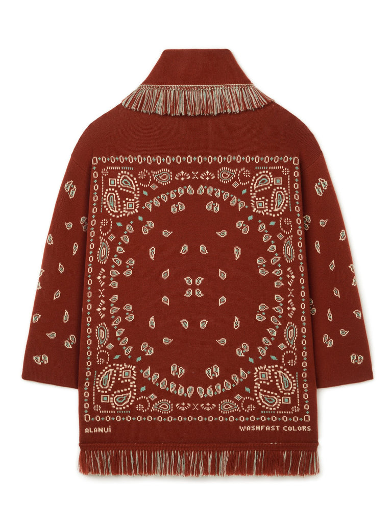 Bandana Jacquard Cardigan