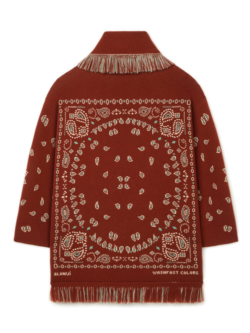 Bandana Jacquard Cardigan