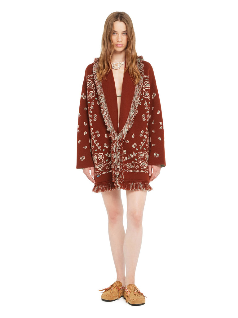 Bandana Jacquard Cardigan