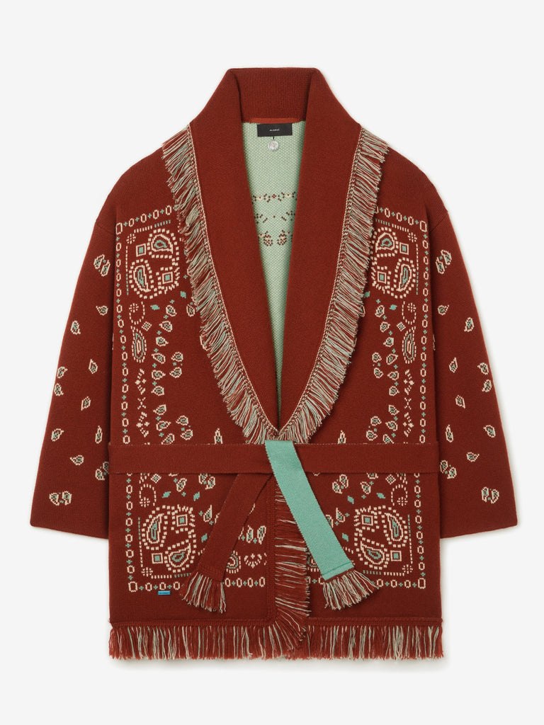 Bandana Jacquard Cardigan