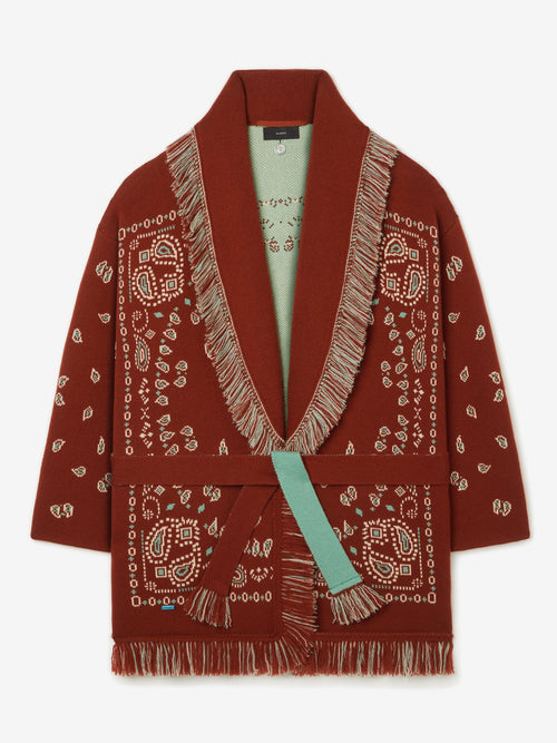 Bandana Jacquard Cardigan