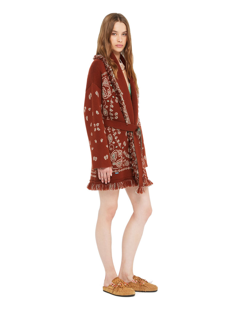 Bandana Jacquard Cardigan