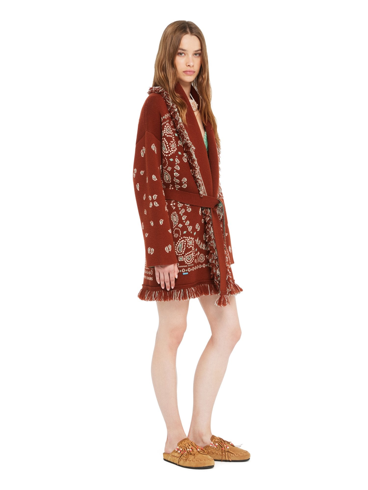 Bandana Jacquard Cardigan