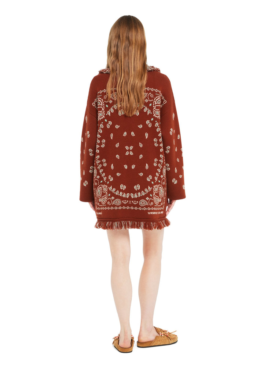 Bandana Jacquard Cardigan